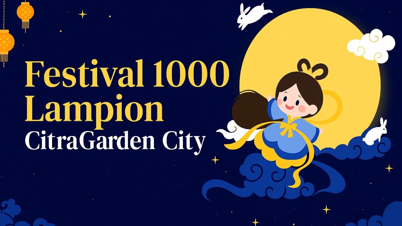 Festival 1000 Lampion CitraGarden City, Cahaya Ribuan Lampion di Danau Sunset Avenue